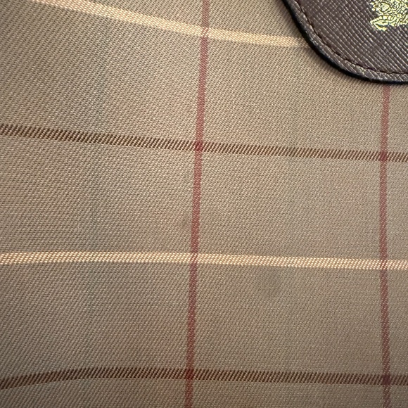 Vintage Burberrys Nova Check Canvas & Leather Clutch Bag Small Handbag - Picture 9 of 12